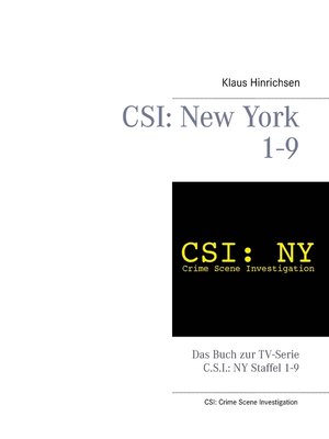 cover image of CSI--New York Staffel 1--9